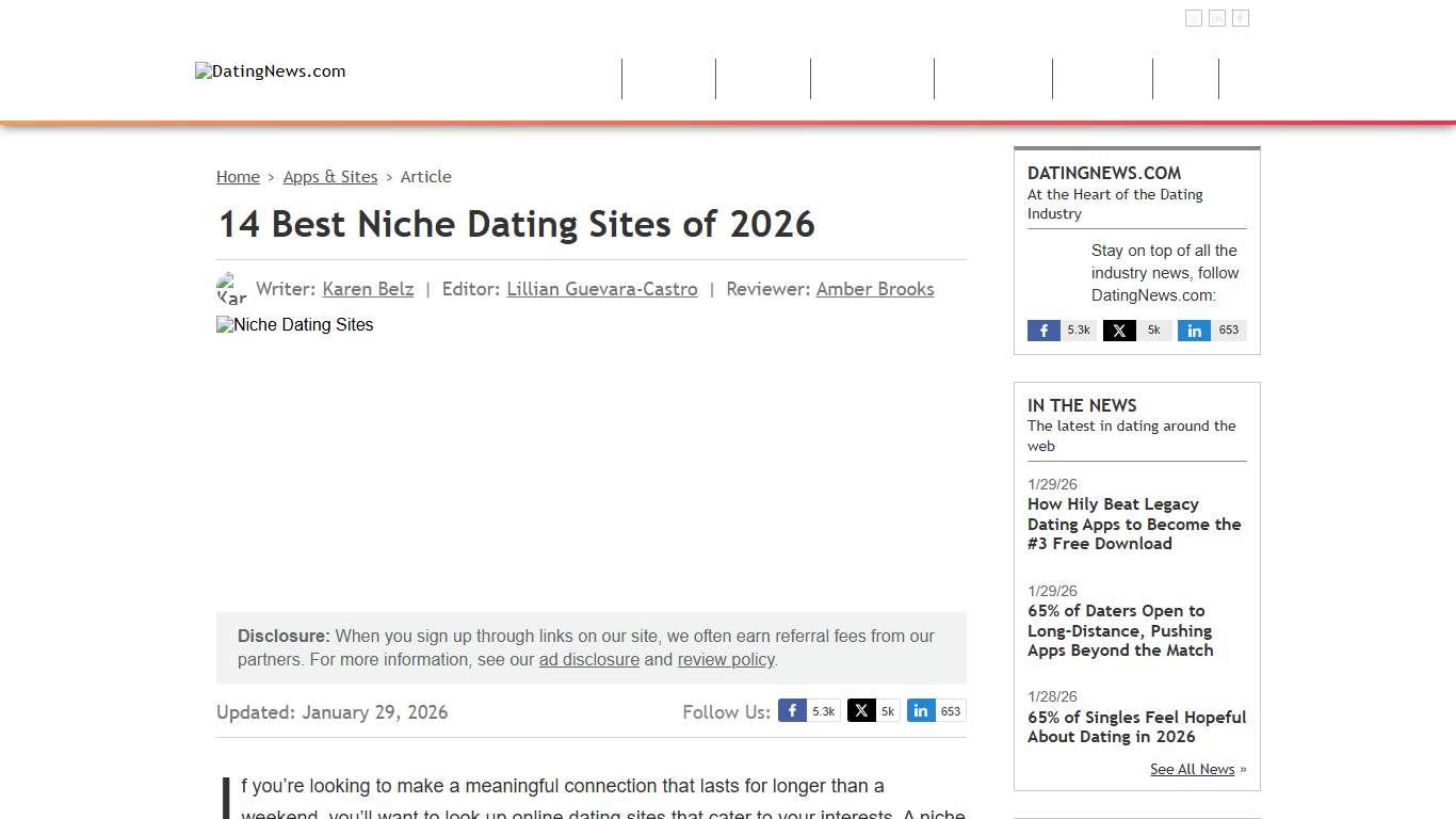 14 Best Niche Dating Sites of 2026